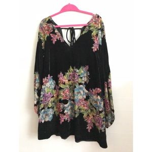 Free people misha burnout velvet dress